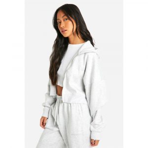 Ready To Ship High Quality Cotton Plain Zip Hoodies Heavy Weight