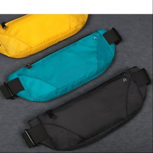 Ultra-thin sports waist pack, casual sports crossbody bag, mobile phone bag, lightweight and waterproof fitness waist pack, factory customization