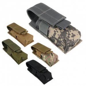 Outdoor Military Enthusiast Flashlight Pouch Small Single-Compartment Tool Bag M5 Tactical Flashlight Holster Molle Accessory Pouch Waist Pack
