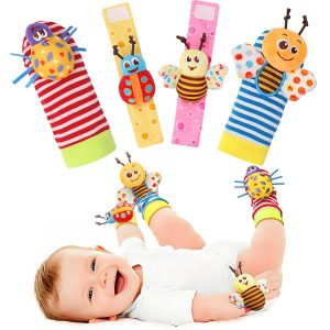 Baby Rattle Toys Set Soft Sensory Toys