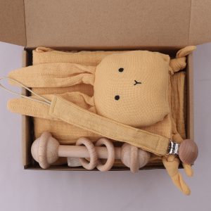Baby Gift Set Baby Muslin Cotton Blanket Teething