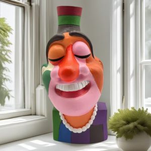 Clown vase flower Flower simulation flower arrangement home