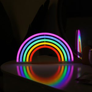 5-Color Hanging Rainbow Neon Light