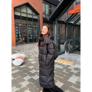 Casaco grosso casual de inverno