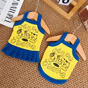 Cute cartoon-themed matching tank tops for couples