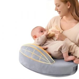 Multifunctional Cotton Nursing Pillow with Ergonomic Design