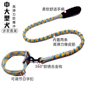 Anti-Jerk Elastic Dog Leash