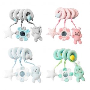 Baby Spiral Activity Hanging Plush Toys Stroller Bar Crib Bassinet