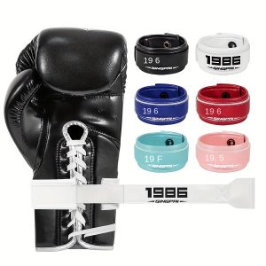 Two-Tone Faux Leather Boxing Gloves with Adjustable Straps