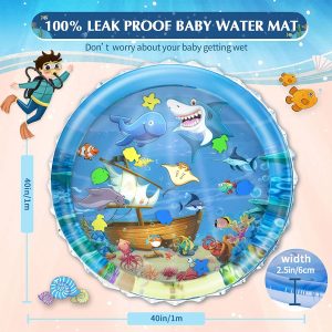 Baby Tummy Time Water Play Mat Activity Baby Inflatable Water Mat