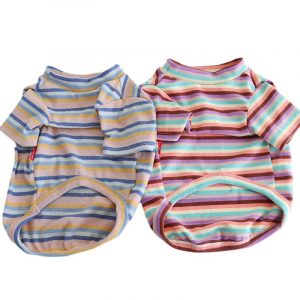 French Bulldog Cotton Striped Base Layer Shirt