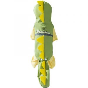 3D Dinosaur Pet Raincoat with Tail
