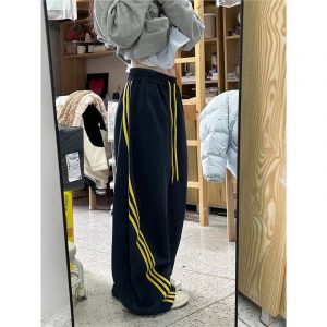 New versatile straight-leg wide-leg casual trousers for women