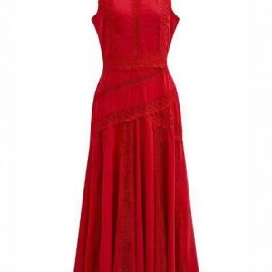 Lace cutout design evening dress, cross-border women's clothing