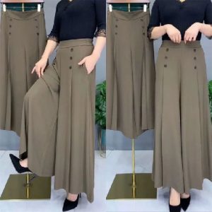 Summer cool loose-fitting wide-leg pants