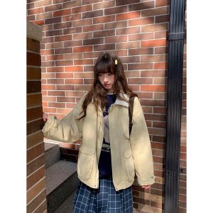 Fleece-lined and thickened designer coat