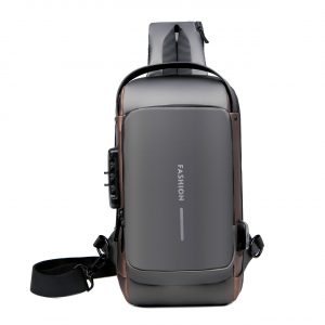 Men's Chest Bag with Combination Lock Anti-Theft Cycling Bag