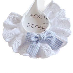 Lace scarf with drool and pet bow