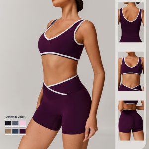 Sportswear Manufacturers Crossover High Waist Flared Women