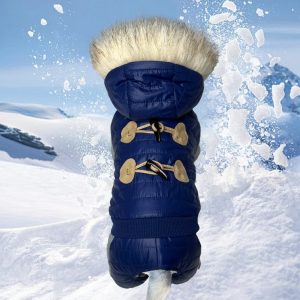 Padded Cotton Jacket for Dogs: Cold Protection and Warmth