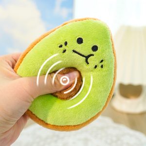 Pet Plush Squeaky Avocado Toy