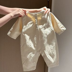 New spring and autumn style baby romper with Korean cartoon letter