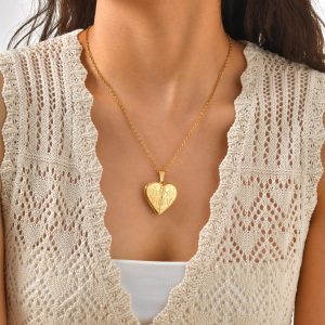 Photos Customize Stainless Steel Pendant Necklace for Women