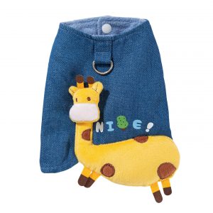 Deer-Print Denim Lead-On Vest
