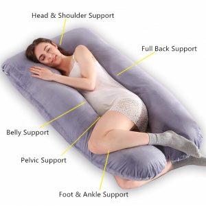 Softer Polyester Pregnancy Pillow, Custom Logo Comfort U