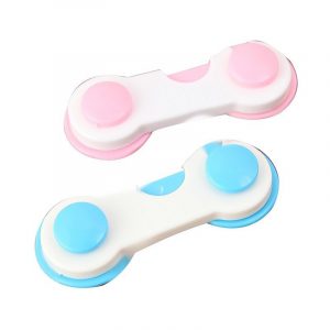Baby anti-opening door lock buckle, home wardrobe safety buckle, plastic