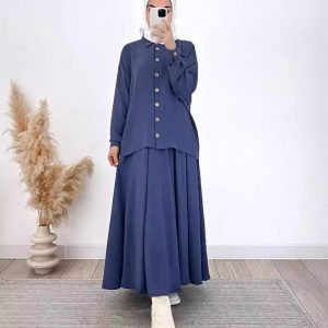 Women's Clothing Casual Shirt Autumn Clothing Half Length Skirt Suit Women