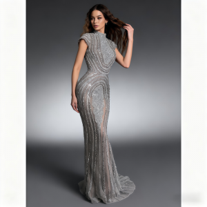 Women's Floor-Length Bodycon Formal Evening Ball Gown Dresses
