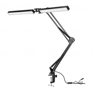 LED Long-Arm Folding Eye-Protection Desk Lamp — Bedroom Bedside Reading Light