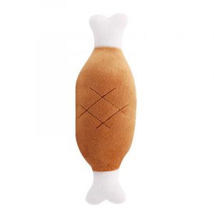 Dog toy, chicken leg, rope knot, teeth-cleansing, makes noise, durable, energy-consuming, Pomeranian, Bichon Frise, Teddy, entertainment pet toy