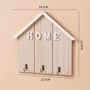 Solid Wood Hook A Row of Creative Hallway Hook Home Decoration