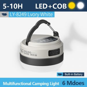 Outdoor camping tent light rechargeable emergency lighting
