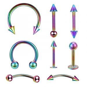 Eyebrow Bar Lip Tongue Nose Pircing Stainless Steel Ear Jewelry