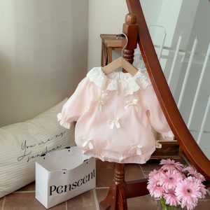 2026 Spring/Autumn New Style Baby Girl Clothes - Stylish Lace Butterfly