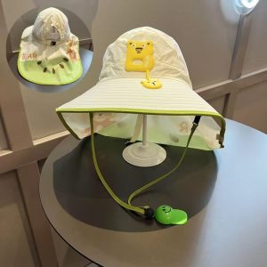 Spring/Summer Children's Thin Wide-Brimmed Open-Top Shawl Sun