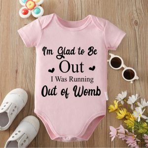 The Best Baby in The World Print Pure Cotton Cloths Comfortable Onesie Bodysuit for Baby Jumpsuit for 0 To 12 Months Newborn
