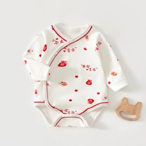 2026 Spring New Long Sleeve Shorts Jumpsuit High Quality Cotton Jumpsuit Suitable for Boy Girl Baby Infants Aged 0-18 Months
