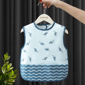 Baby feeding bib, baby food bib, children's drawing apron, waterproof