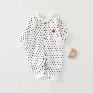 Baby rompers, spring and autumn pure cotton clothes, newborn