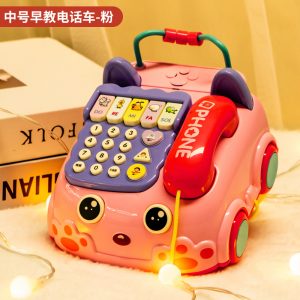 Children's telephone toy for 0-1-3 year old babies, whack-a-mole story