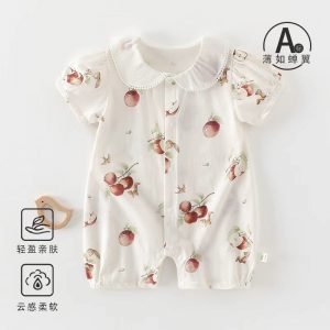 New summer baby bodysuit, type A, thin, breathable, ultra-thin short