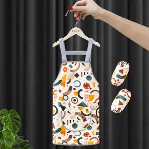 Children's drawing smock, waterproof suspender apron, baby art bib