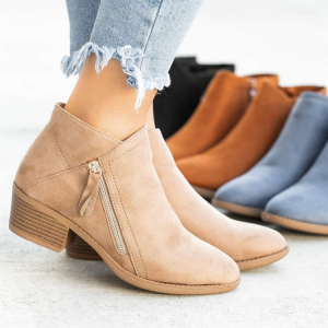 New style thick-soled large-size cold-glued large women's boots