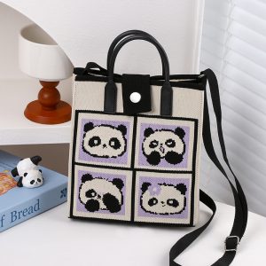 Cute Panda Tote Bag — Casual Everyday Style