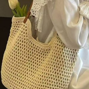 New Summer Collection: Large-Capacity Casual Straw Tote Bag