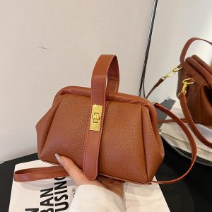 Premium-Quality Lychee-Grain Shoulder, Crossbody, and Handbag